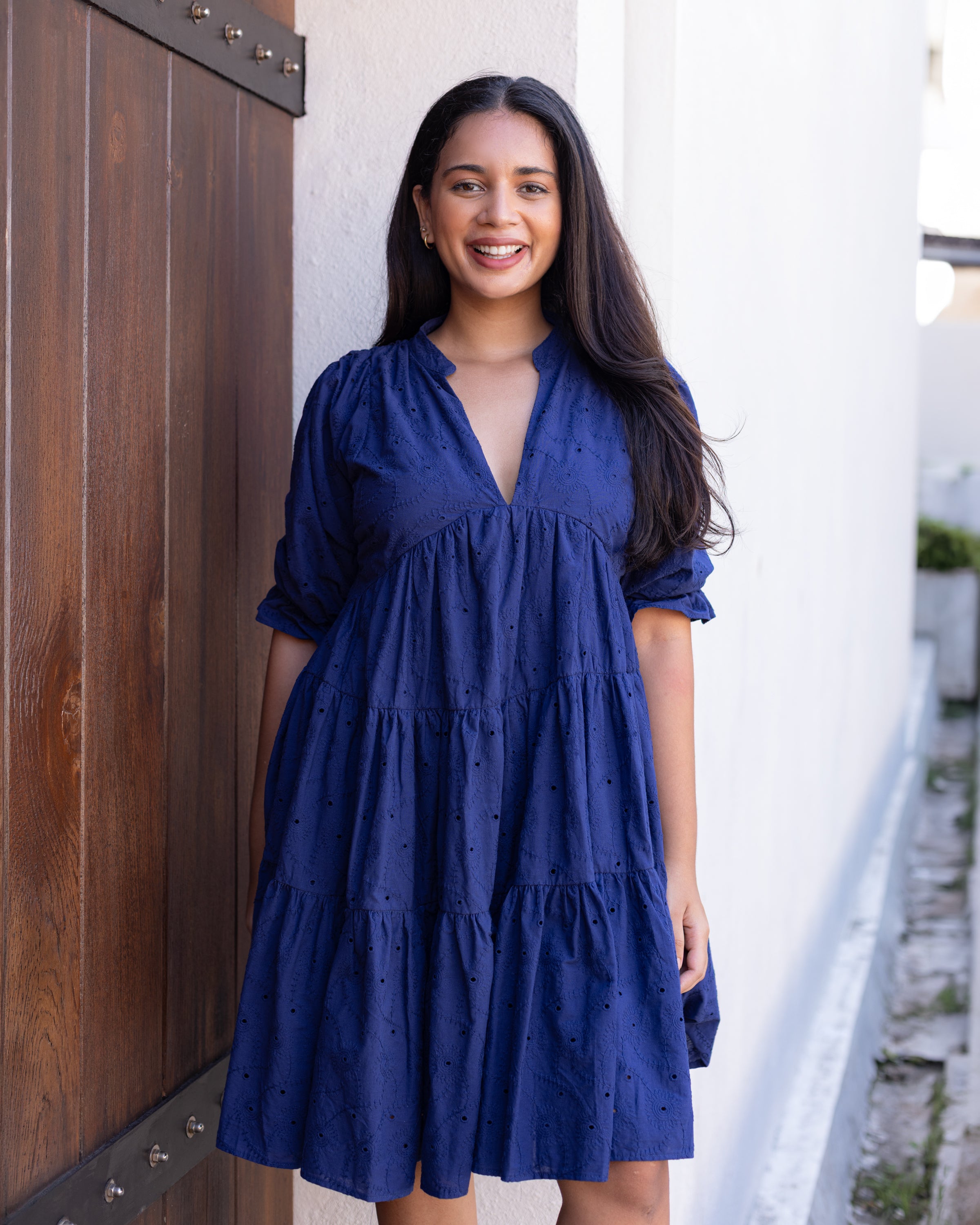 Azura Midi Dress - Blue