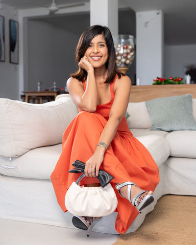 Marigold Drop Waist Maxi Dress - Orange