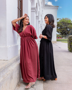 Rosalini Kaftan Maxi Dress - Brick