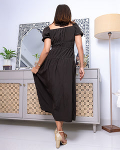 Briar Bustier Maxi Dress - Black