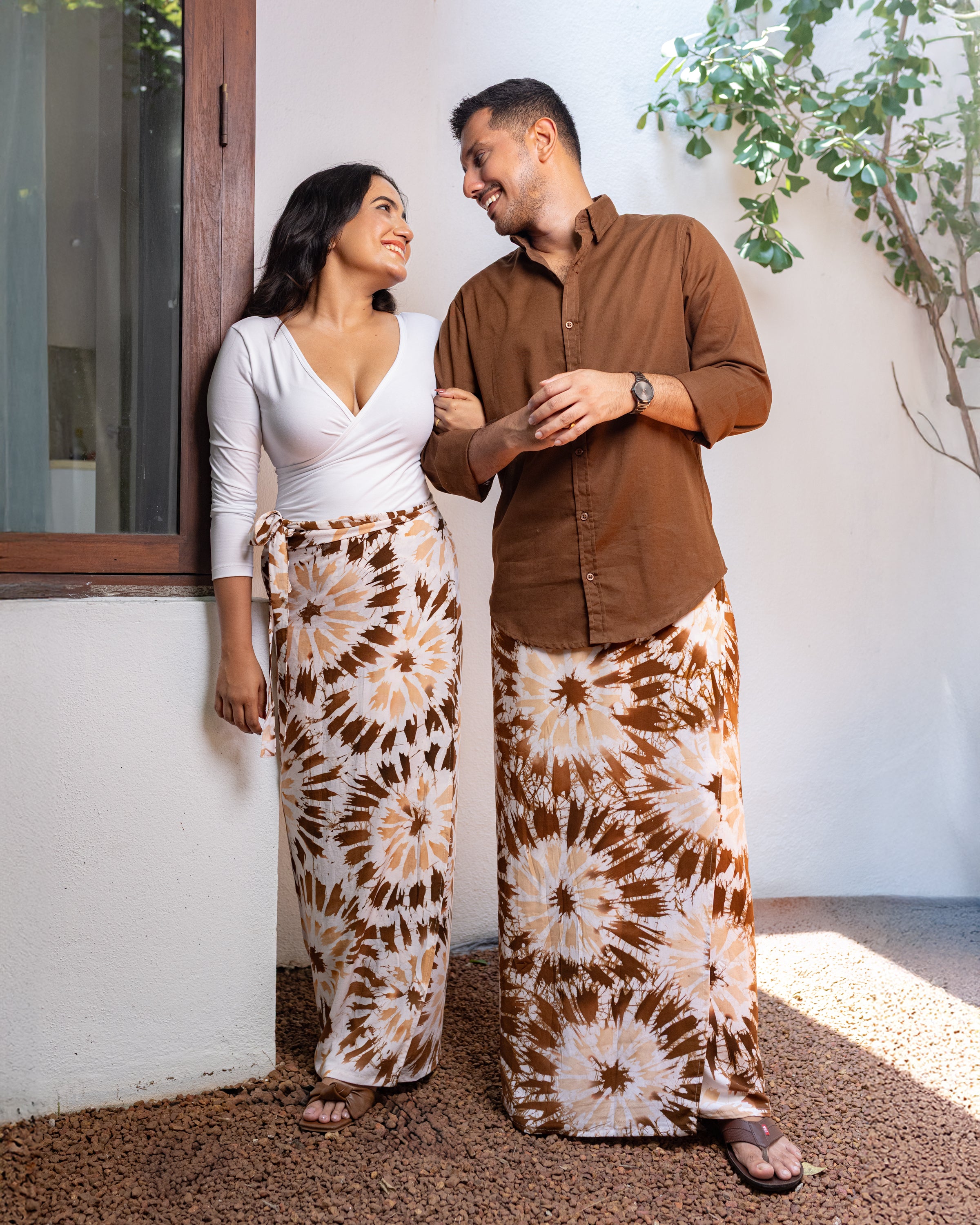 Adam Cotton Shirt Unisex- Brown