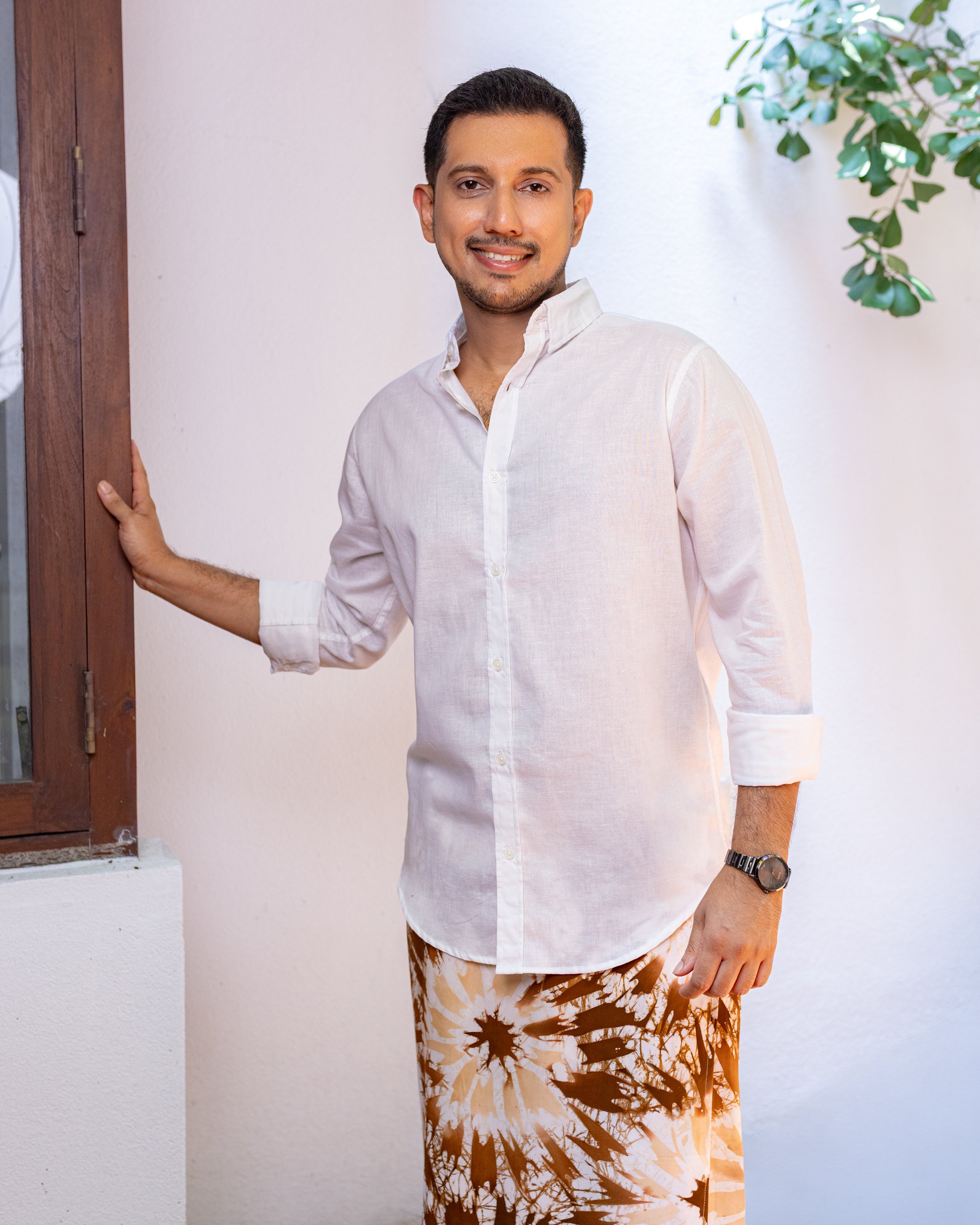 Adam Cotton Shirt Unisex- White