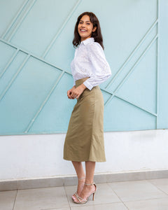 Ramona Midi Skirt -  Green