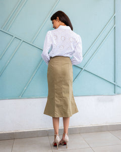 Ramona Midi Skirt -  Green