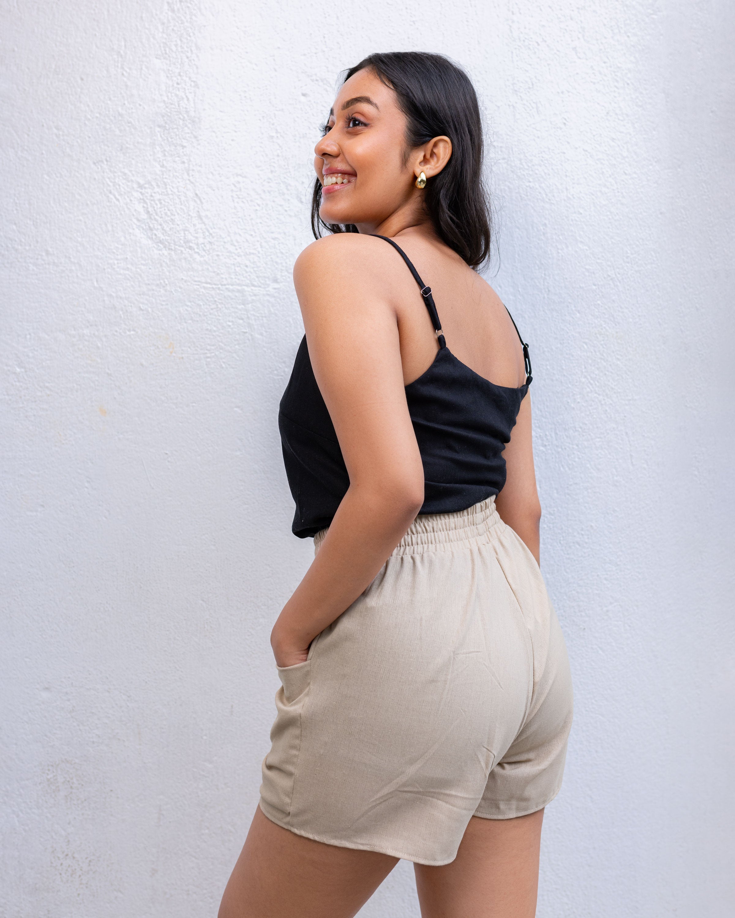 Kiana Strappy Top - Black