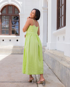 Blake Midi Dress - Lime