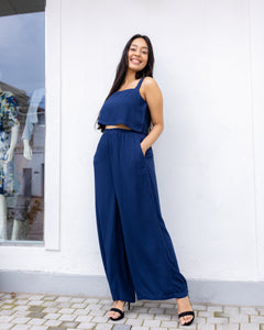 Fiona Pull On Pant- Navy