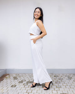 Fiona Pull On Pant- White