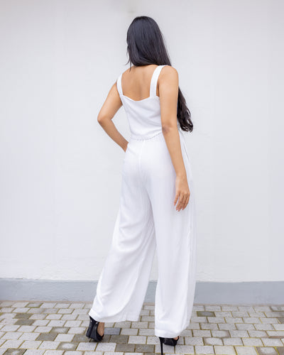 Fiona Pull On Pant- White