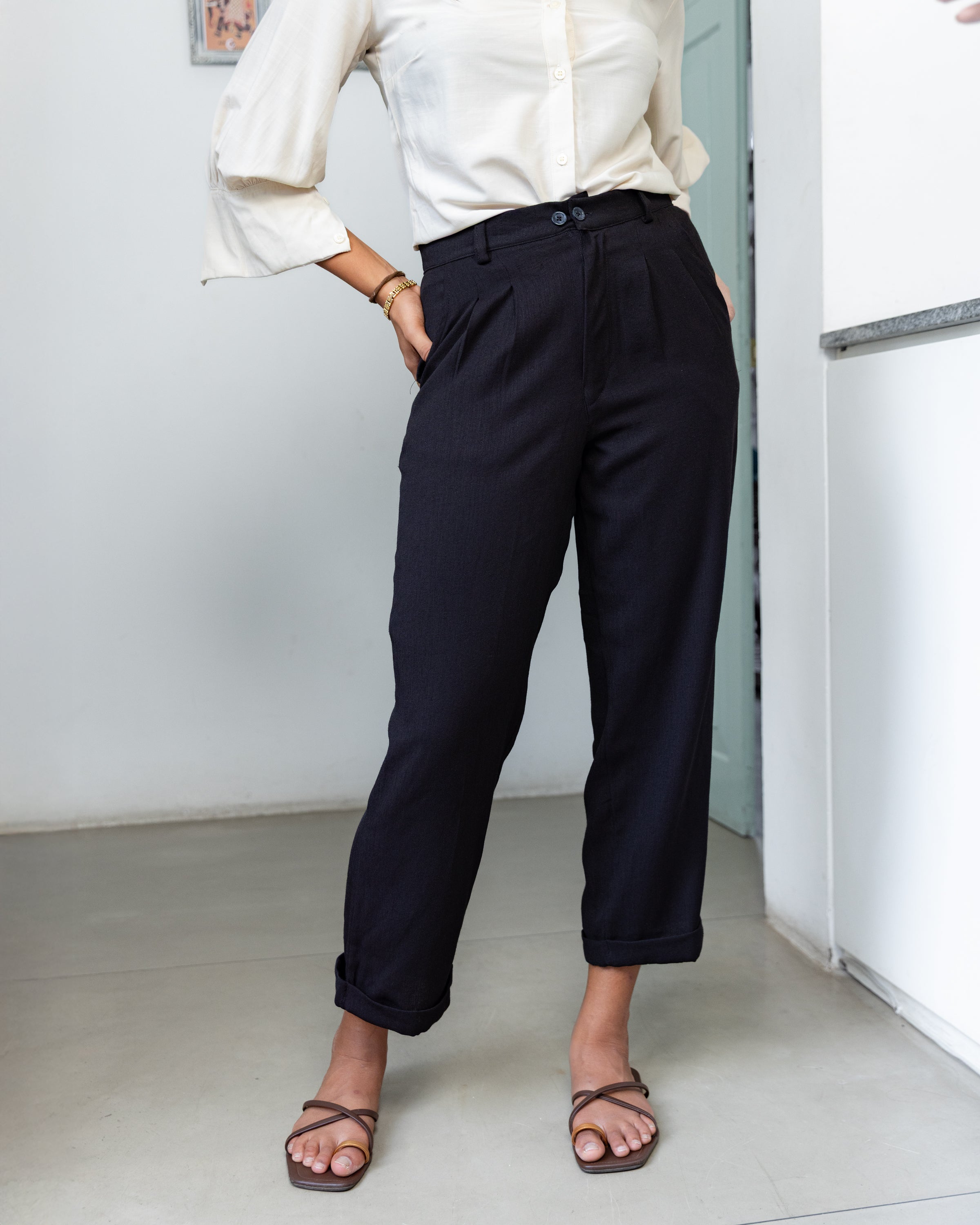 Tanya Workwear Pant - Black
