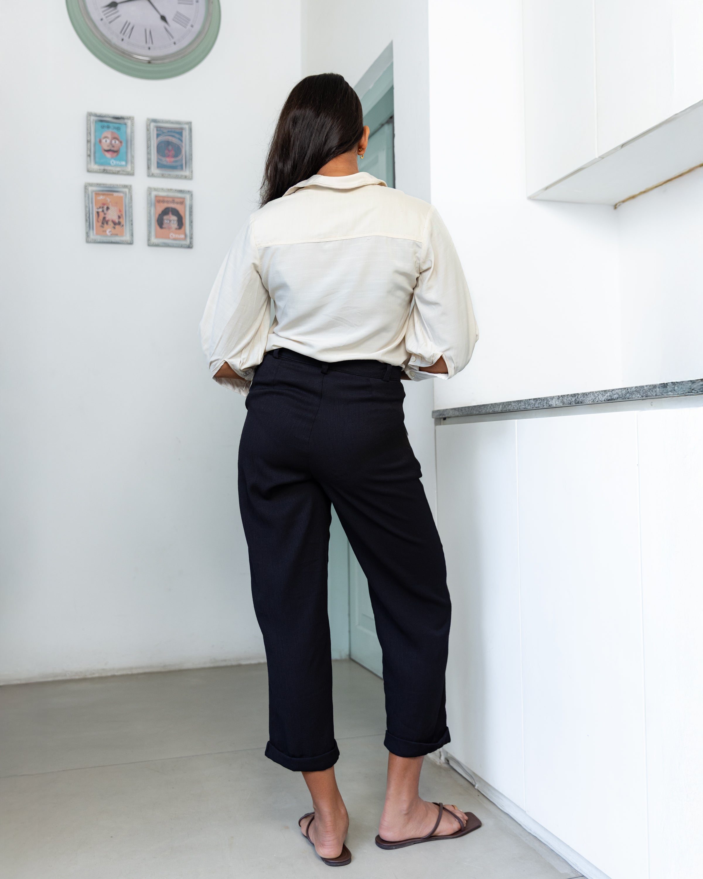 Tanya Workwear Pant - Black