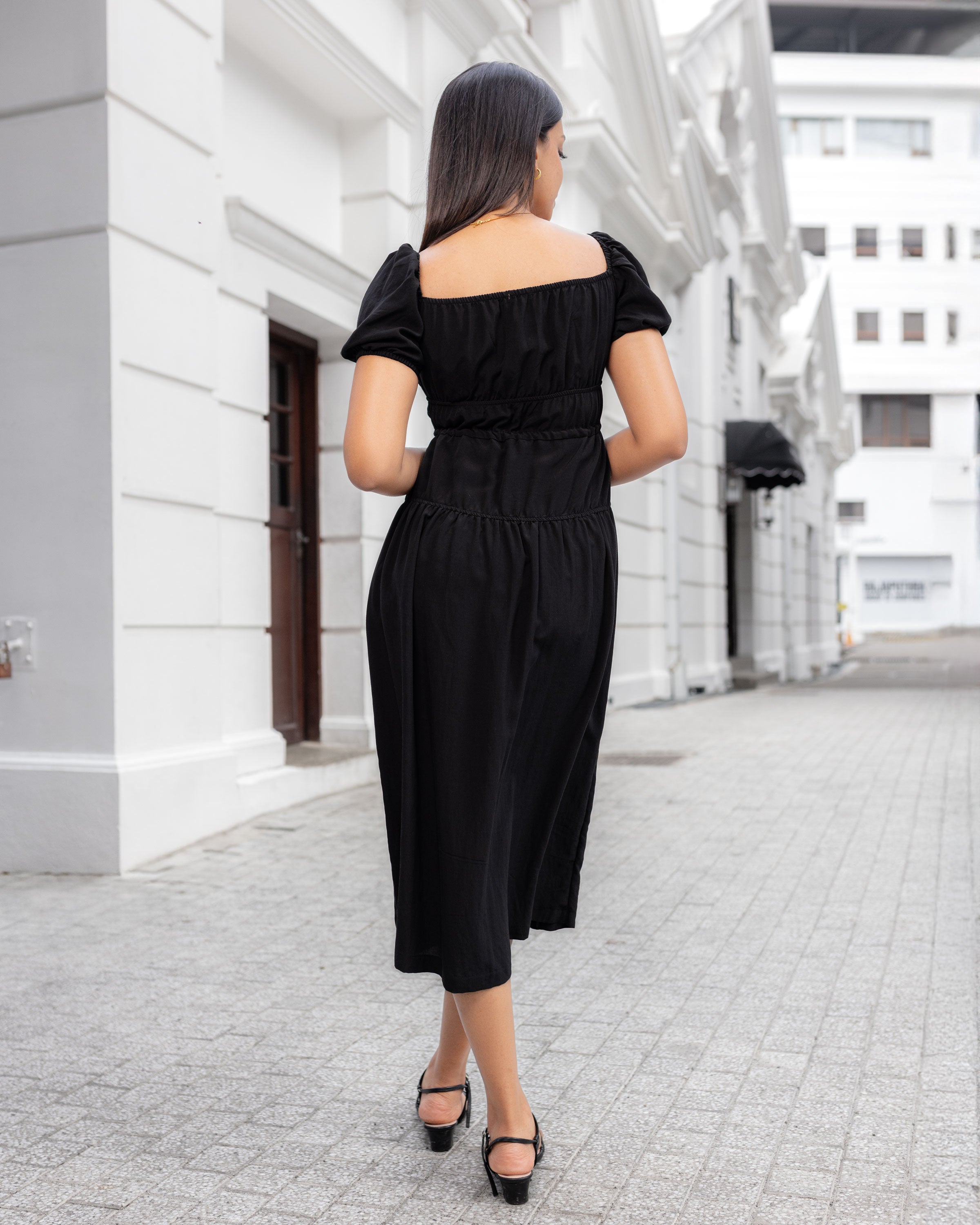 Briar Bustier Maxi Dress - Black