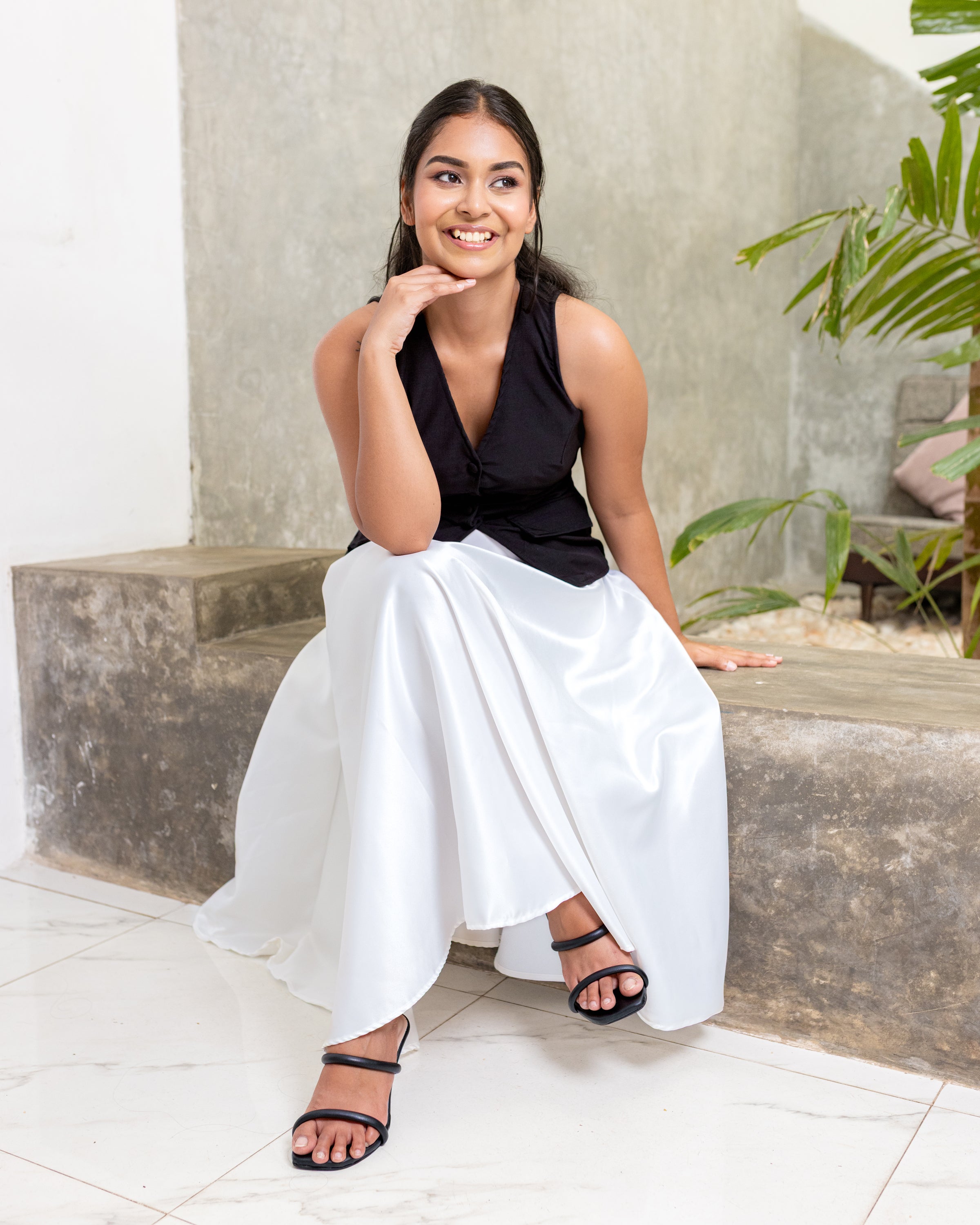 Hazel Workwear Top - Black