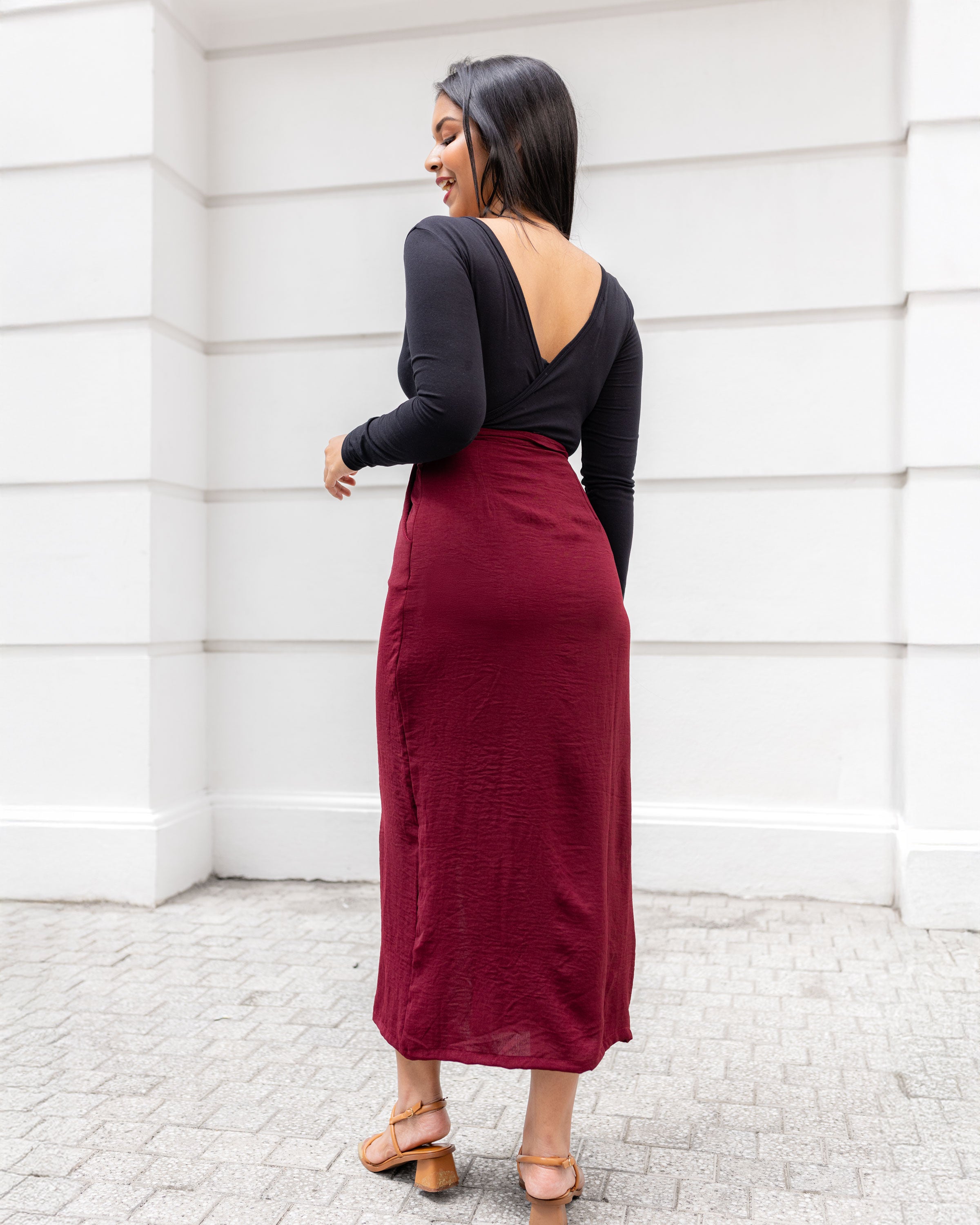 Harley Skirt - Maroon