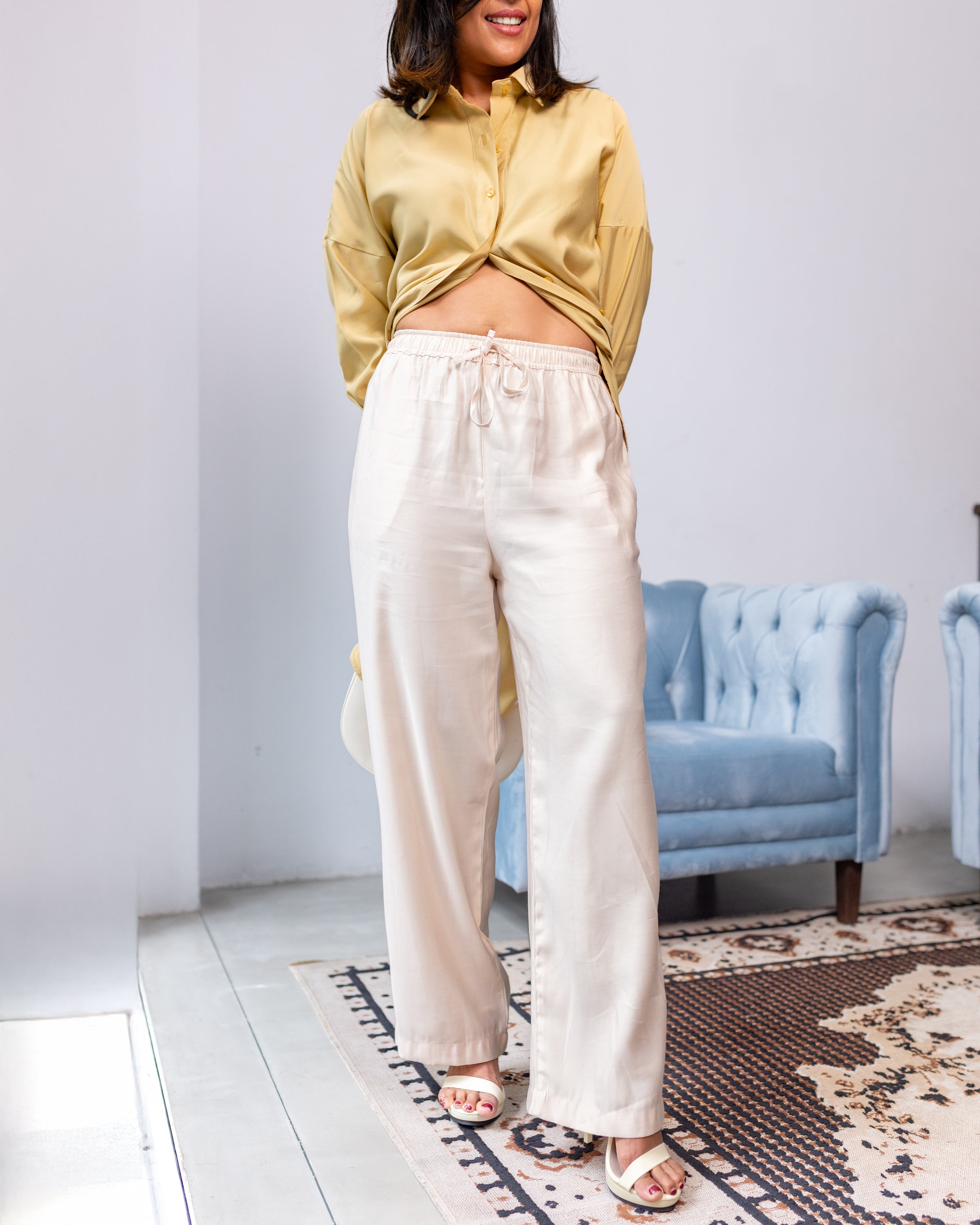 Bonny Pull on Pant- Ivory
