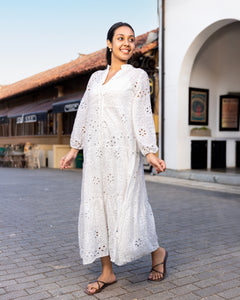 Love Dove Cutlon Maxi Dress with Petticoat