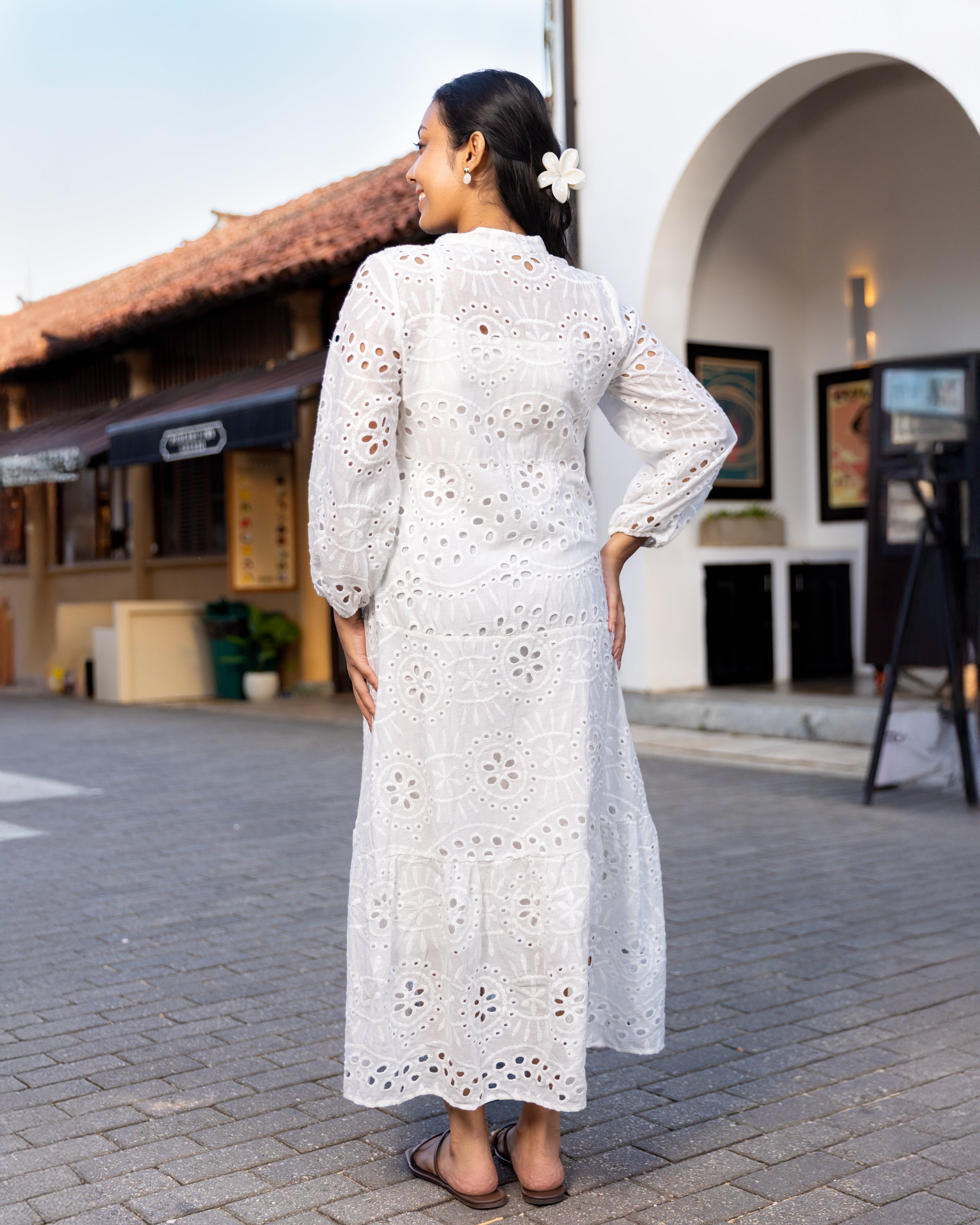 Love Dove Cutlon Maxi Dress with Petticoat