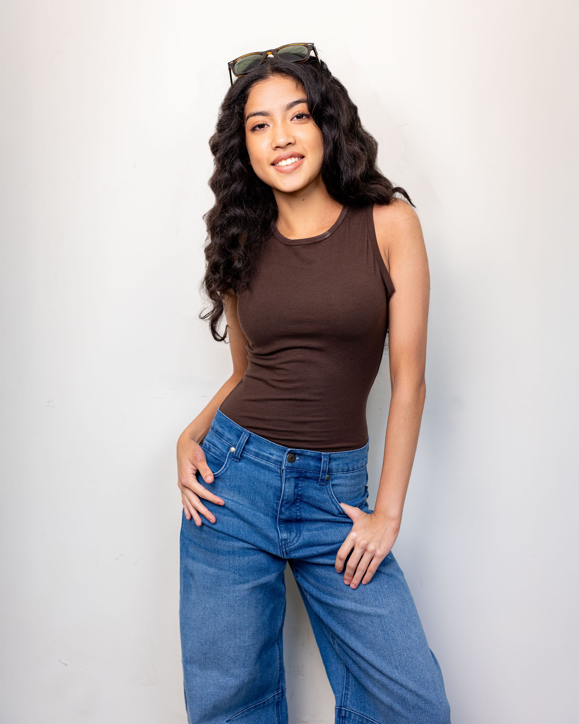 Cali Sleeveless Bodysuit - Coco