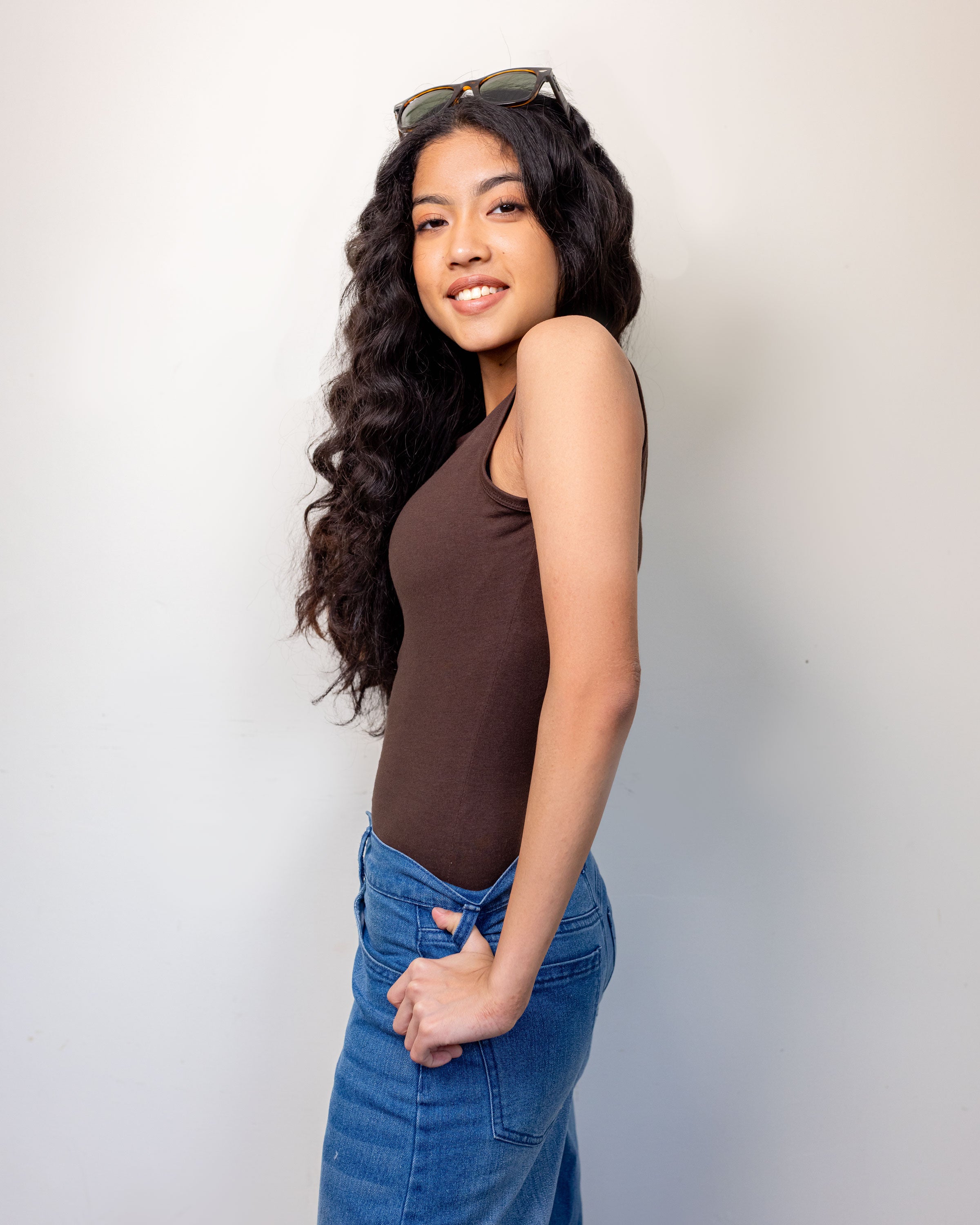 Cali Sleeveless Bodysuit - Coco