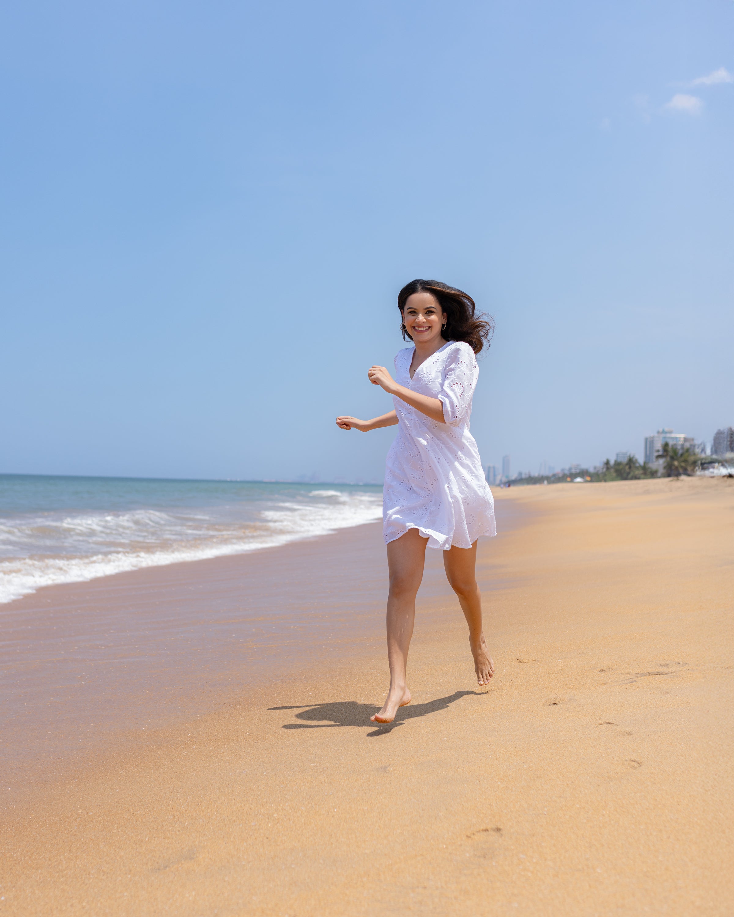 Sweet Caroline Shift Dress- White