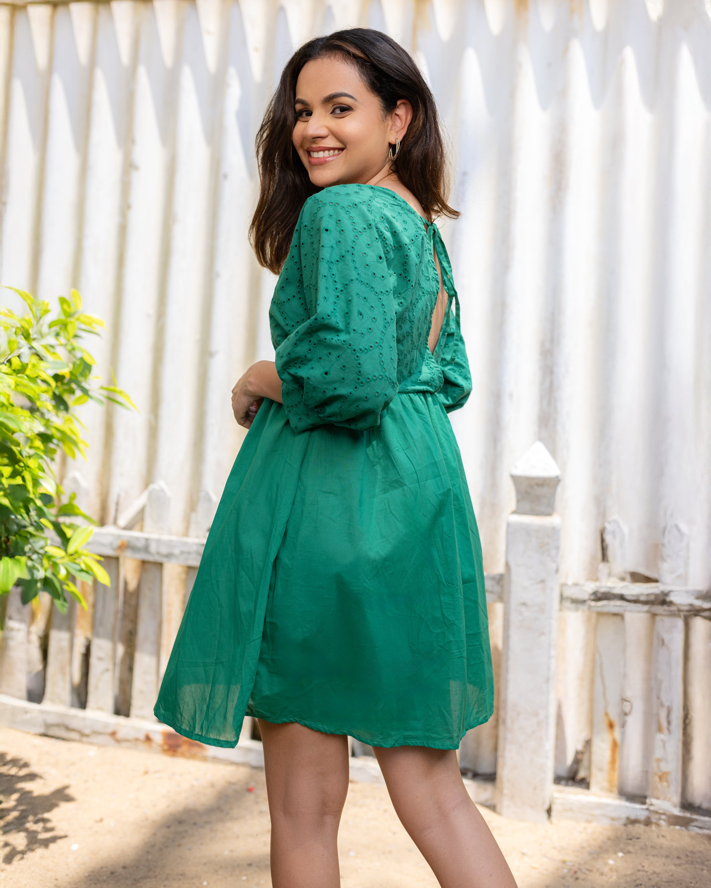 Wildflower Cutlon Mini Dress - Green