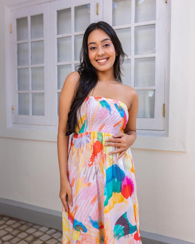 Arianna Smocked Maxi Dress- Summer