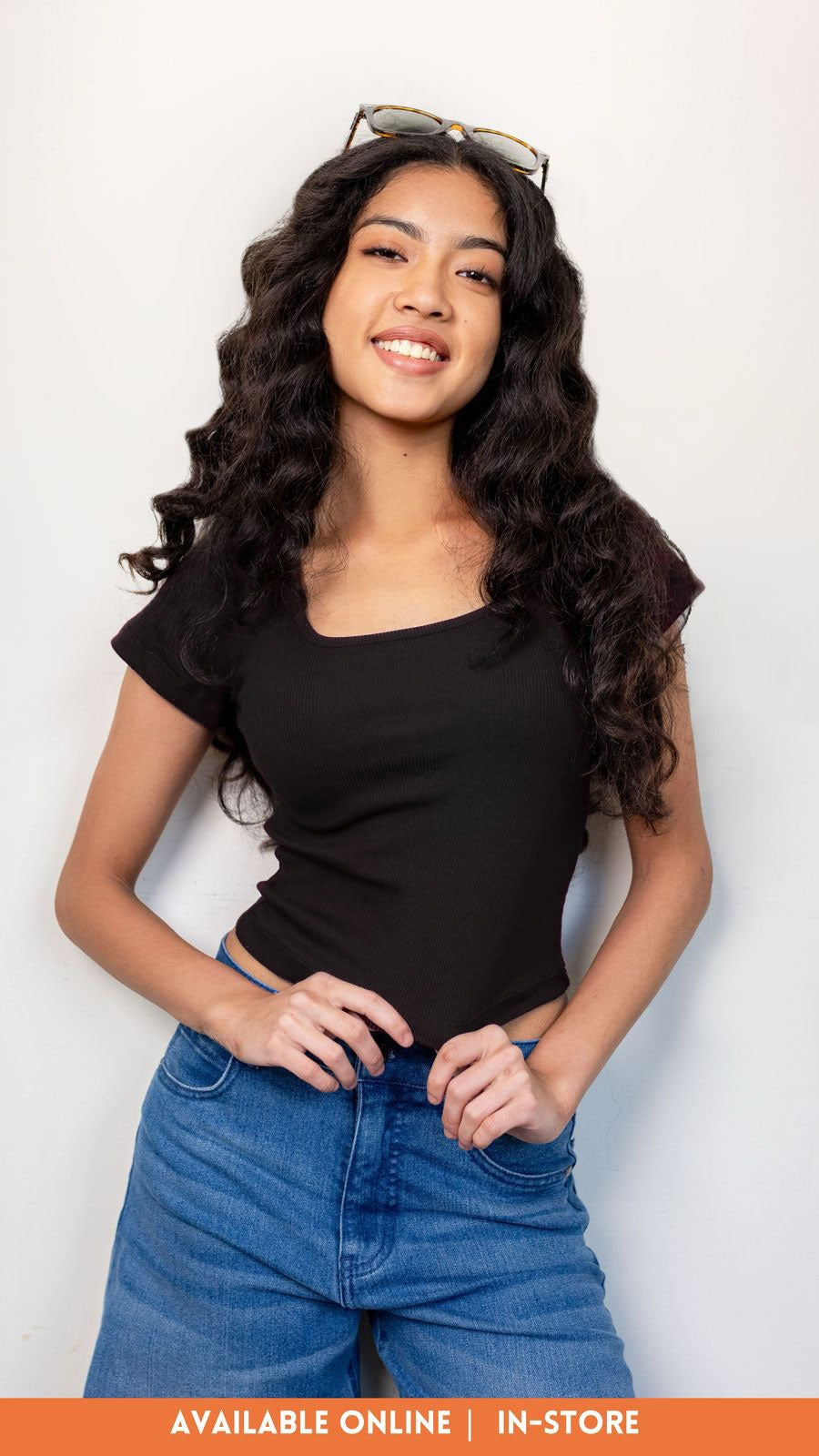 Just Ribb It Ribbed Top -Black