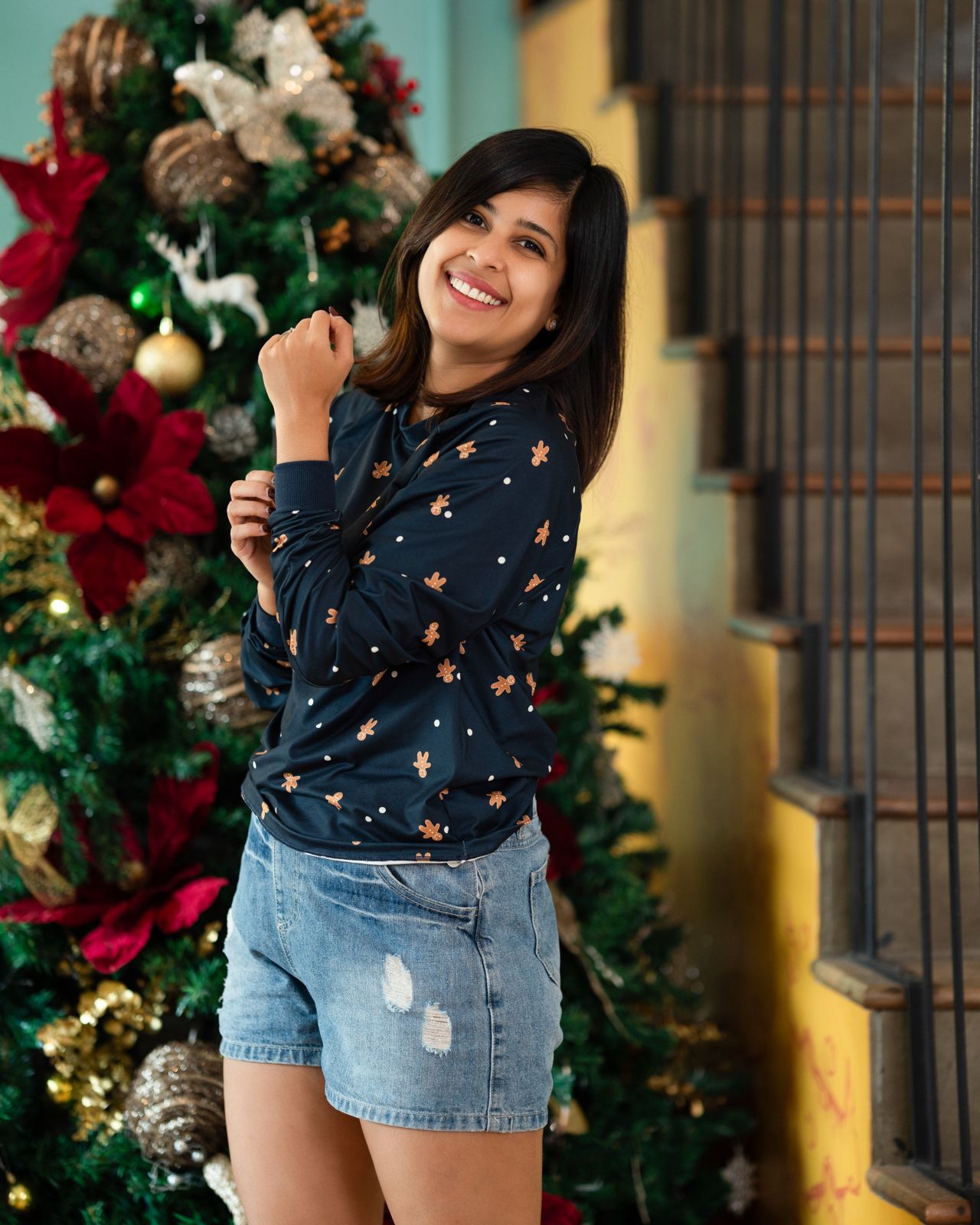 Gingerbread Hug Knitted Sweater - Adults