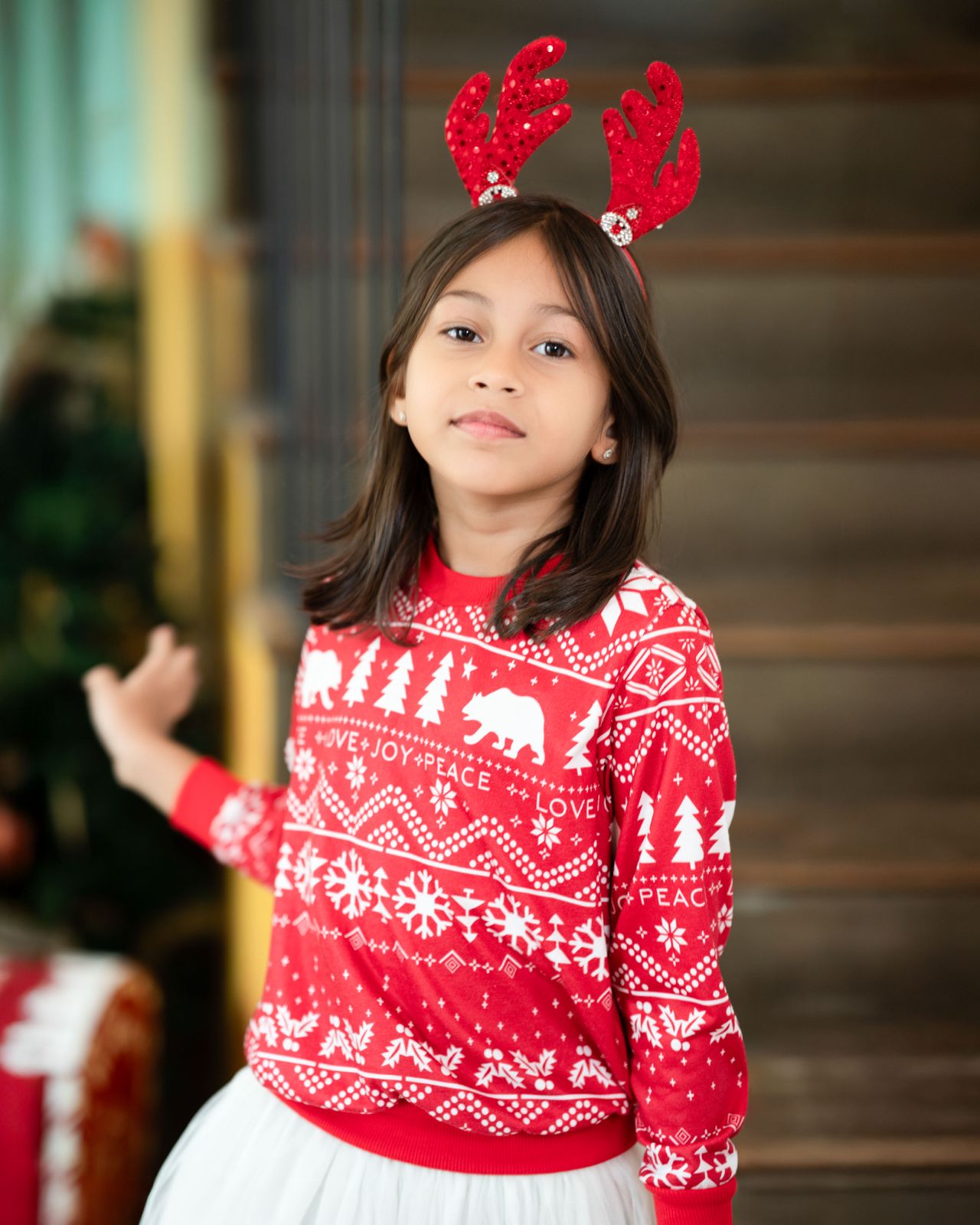 Merry Red Knitted Sweater - Kids