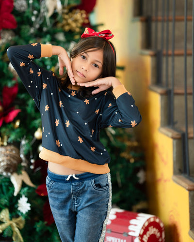 Gingerbread Hug Knitted Sweater - Kids