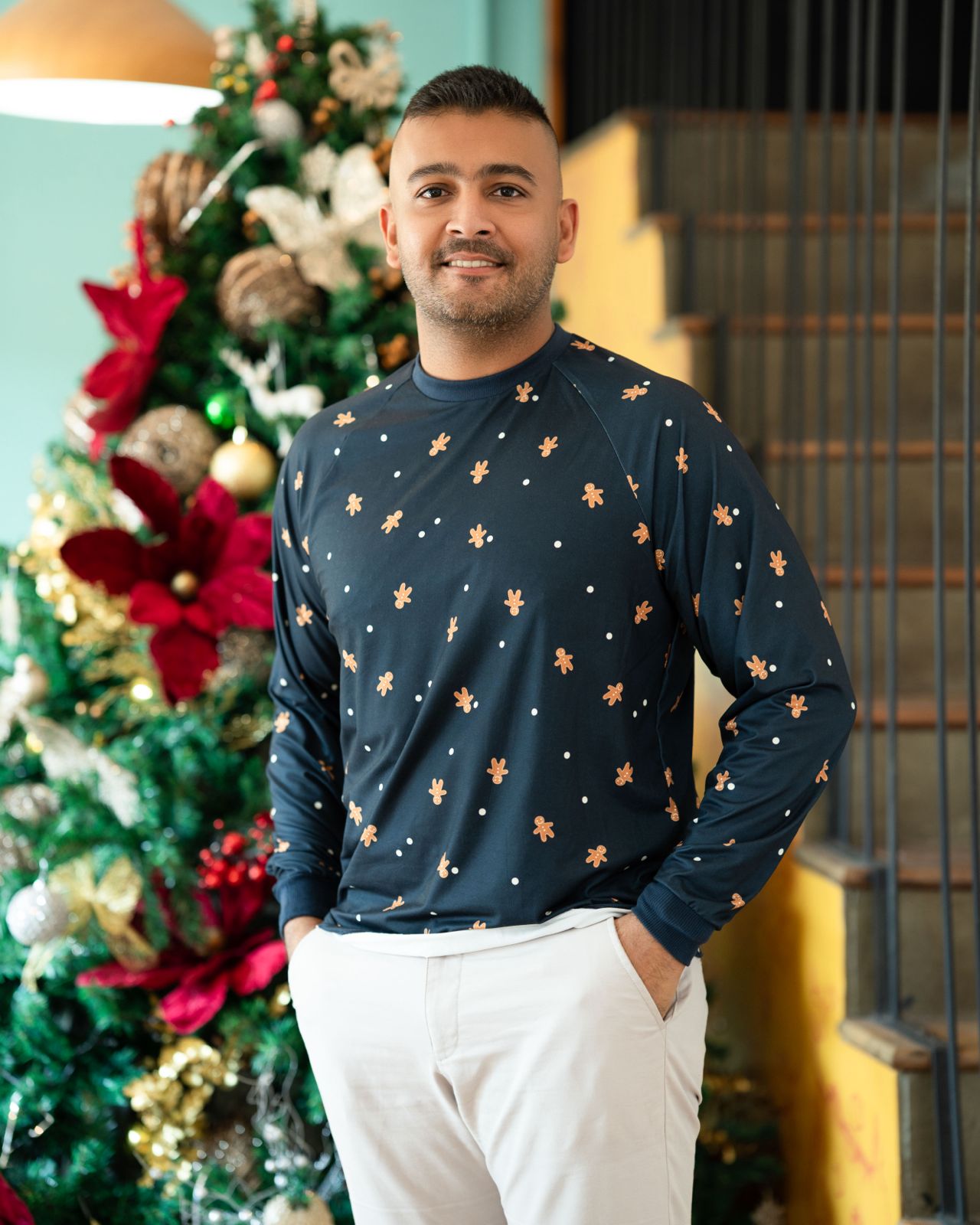 Gingerbread Hug Knitted Sweater - Adults