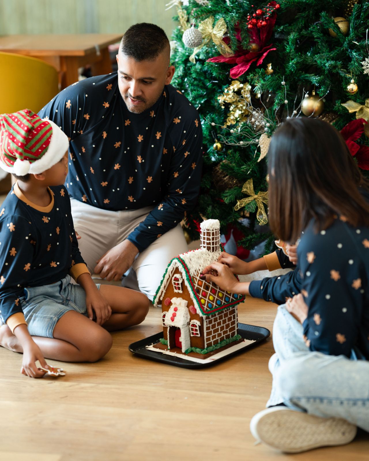 Gingerbread Hug Knitted Sweater - Kids