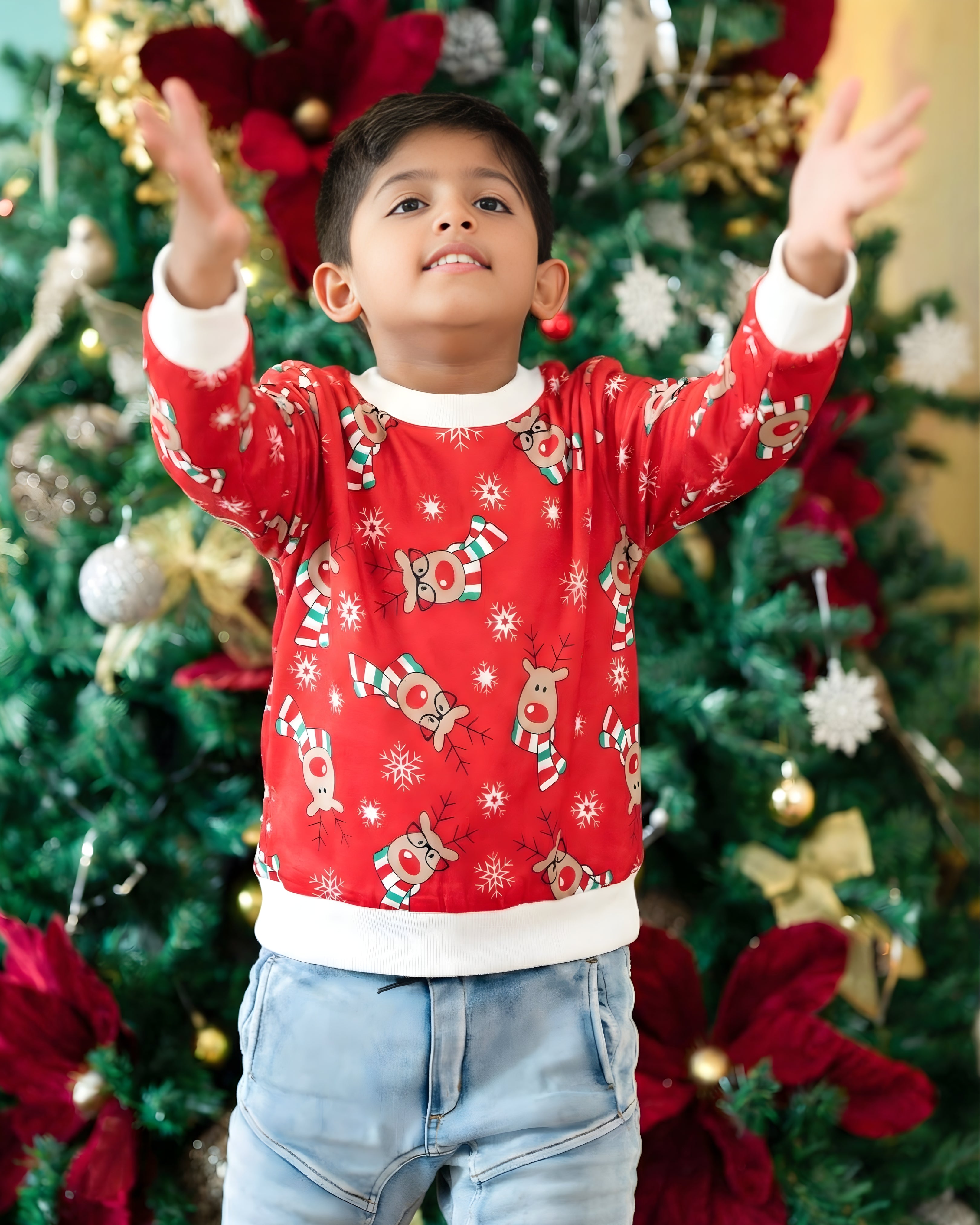 Dear Reindeer Knitted Sweater - Kids