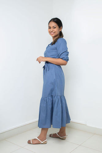 Meadow Mingle Maxi Dress- Blue